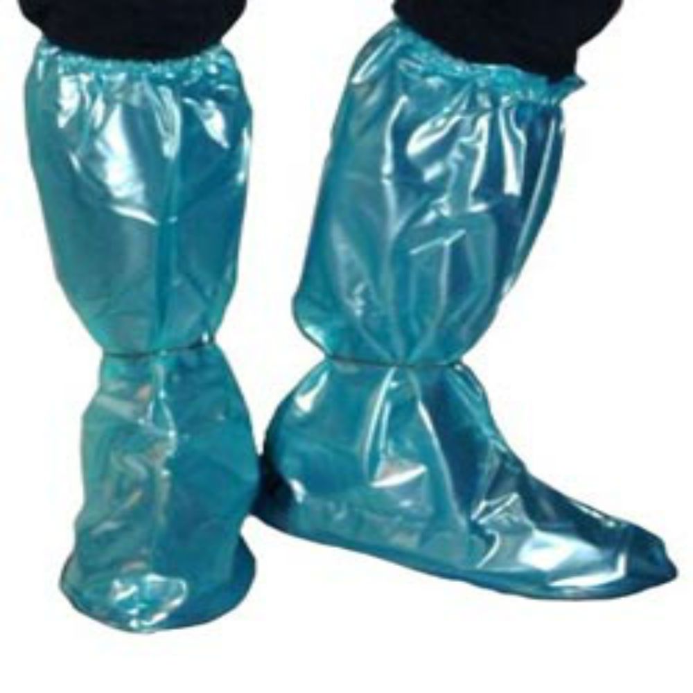 Small(46.5/7) Waterproof Blue Shoe Boot Mud Covers Wellies Camping